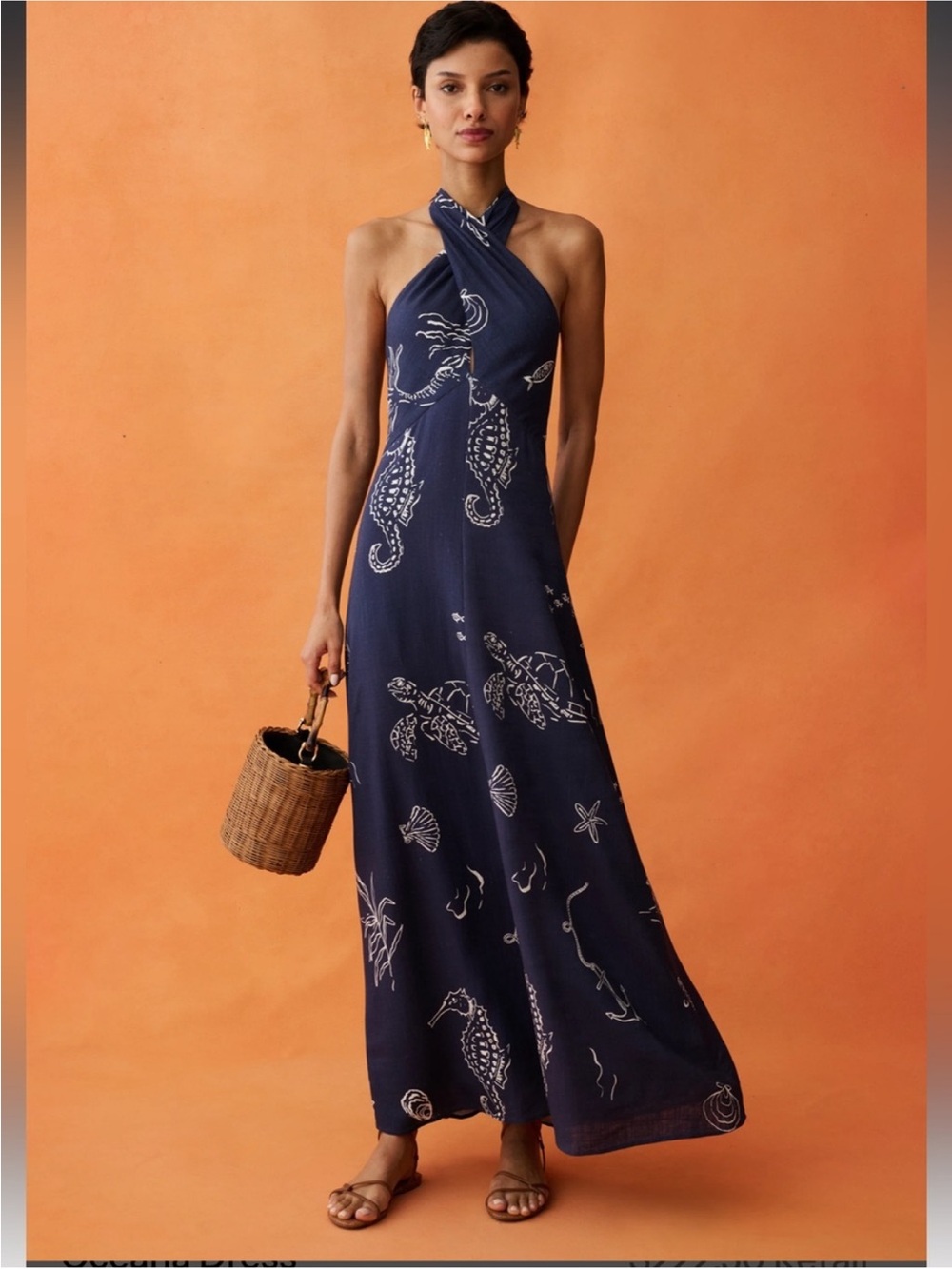 NWT ANAYA Oceana Sea
Inspired Halter Neck Few Moda
Dress Size 6 ,2